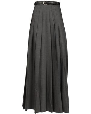 Self-Portrait Long Skirt - Gray