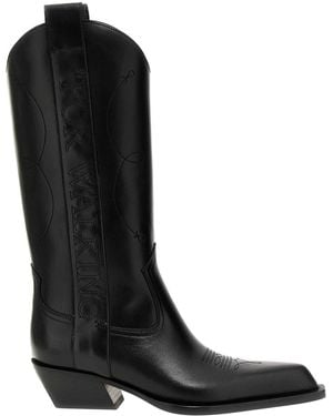 Off-White c/o Virgil Abloh "For Walking" Texan Boots - Black
