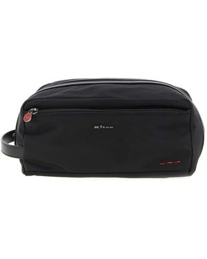 Kiton Beauty-Case Nylon - Black