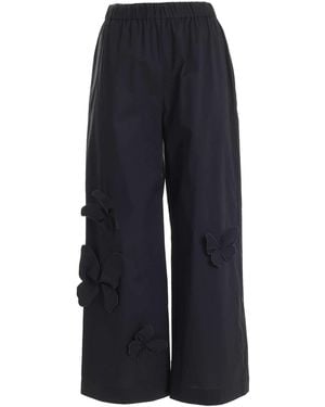Vivetta Butterflies Details Trousers - Blue
