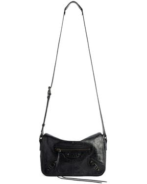Balenciaga Le City Flap Messenger Bag Small - White