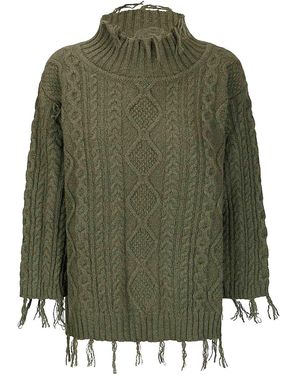 ArchivioB Cable Jumper - Green