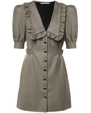 Alessandra Rich Robe Courte - Gris