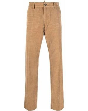 DSquared² Straight Trousers - Natural