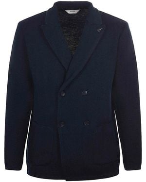Paoloni Wool Blend Jacket/Cardigan - Blue