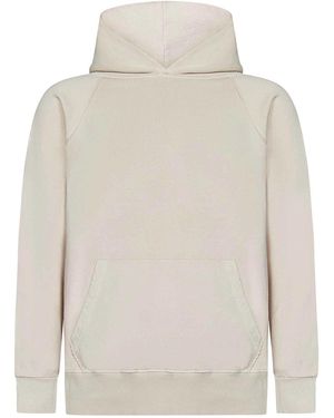 Fortela Taupe-Colored Cotton Hoodie - White