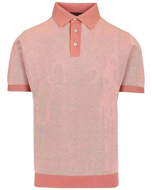 FILIPPO DE LAURENTIIS Pique Polo Shirt - Pink