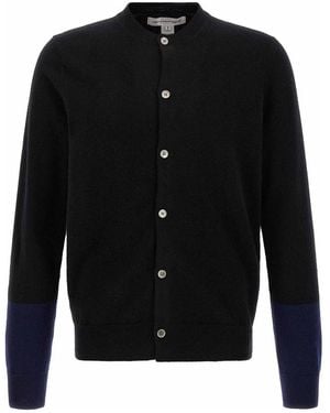 Comme des Garçons Color-Block Detail Cardigan - Black