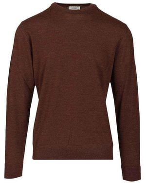 Ballantyne Crew Neck Sweater - Brown