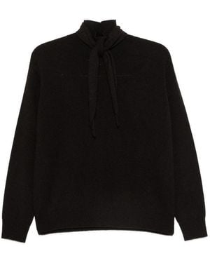 Vanisé Renee Coffee Cashmere Sweater - Black
