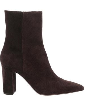 Paris Texas Dark Anja Pump Booties - Brown