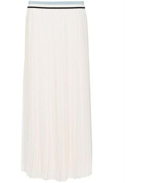 Moncler Pleated Maxi Skirt - White