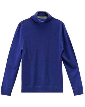 Paul Smith Extrafine Merino Turtleneck - Blue