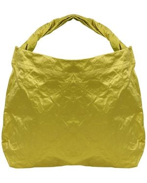 Zilla Satin Shoulder Bag - Yellow