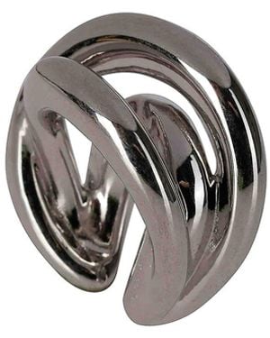 Panconesi Single Multi-Fascine Circle Earring - Metallic