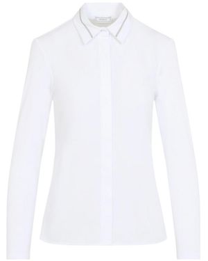 Peserico Bimaterial Shirt - White