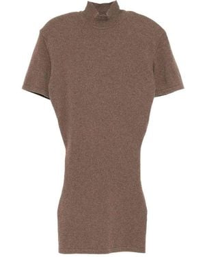 Jacquemus Castagna Maille Knit Dress - Brown