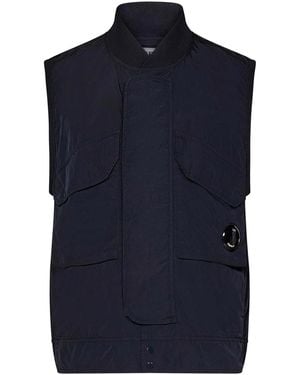 C.P. Company Midnight Sleeveless Jacket - Blue