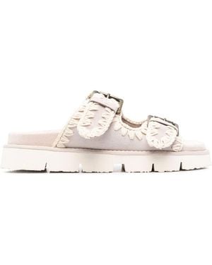 Mou Bio Low Sandals - White