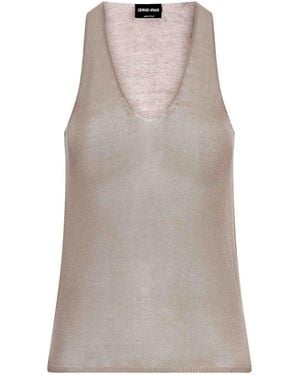 Giorgio Armani Knit Top - Grey