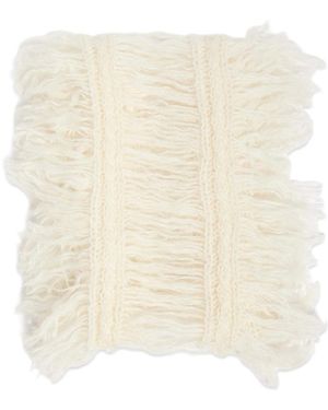 Ann Demeulemeester Brushed-Knit Scarf - Natural