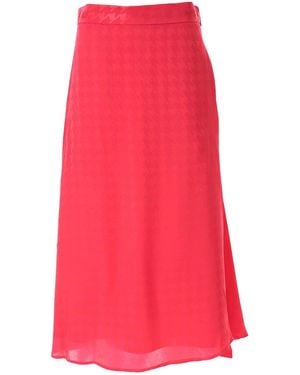 MSGM Jacquard Skirt - Red