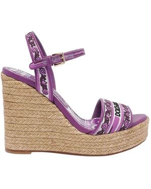 Dolce & Gabbana Maiolica Embroidery Wedges - Pink