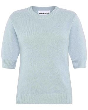EMERSON RENALDI Crew Neck Jumper - Blue