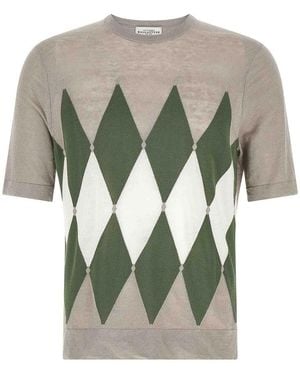 Ballantyne T-Shirt Argyle - Grey