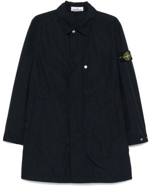 Stone Island Bleu Long Corporate - Blue