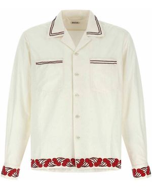 Bode Cherry Lane Beaded Shirt - White