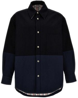Thom Browne 'Combo Snap' Overshirt - Blue