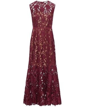 Self-Portrait Prairie Guipure Lace Midi Dress in Black | Lyst Self-Portrait Prairie Guipure Lace Midi Dress in Black | Lyst