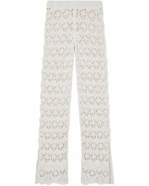 Alanui Lagoon Romance Cotton Trousers - White