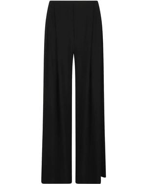 Norma Kamali Wide-Leg Trousers - Black