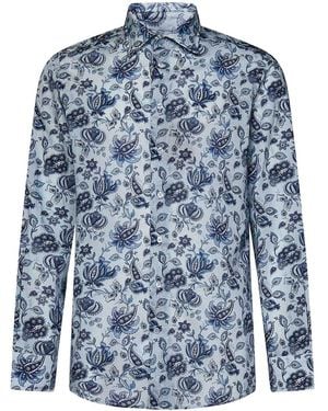 Etro Light Cotton Long-Sleeved Shirt - Blue
