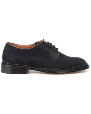 Tricker's Robert Suede Derby Shoes - Black