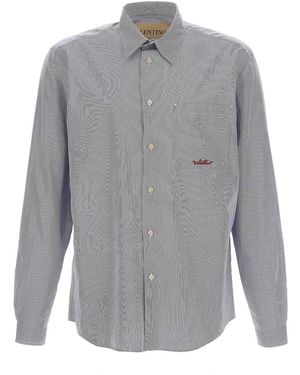 Valentino Garavani Striped Shirt - Grey