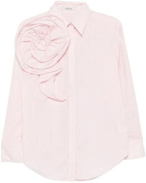 Dorothee Schumacher Top Striped Power Blouse - Pink