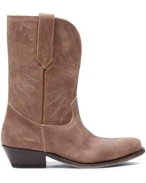 Golden Goose Wish Star Boots - Brown
