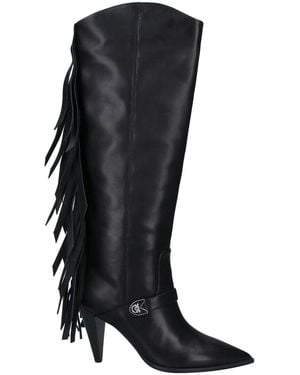 Pinko Leather Boots - Black