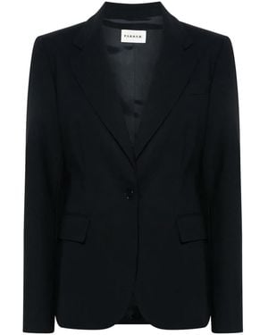 P.A.R.O.S.H. Single-Breasted Blazer - Black