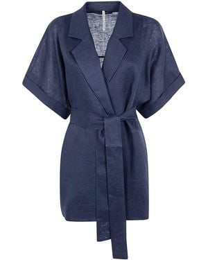 Liviana Conti Darnell Belt Jacket - Blue