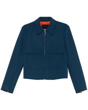 Patrizia Pepe Twill Sporty Jacket - Blue