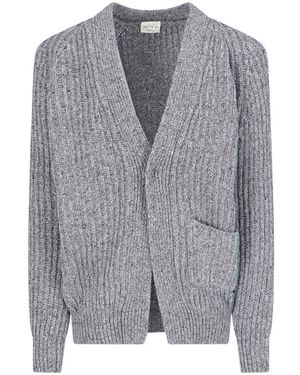 Ma'ry'ya Cardigan Scollo A V - Grey