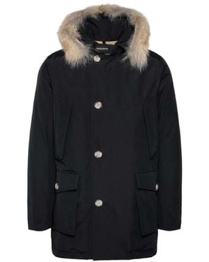 Woolrich Artic Anorak Cotton Blend Parka - Black