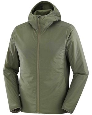Salomon Hooded Zip-Up Jacket - Green