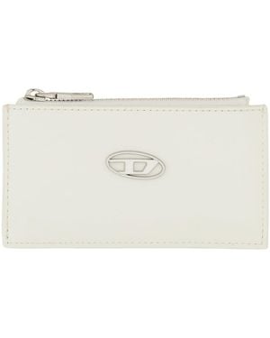 DIESEL Card Holder With Logo - White