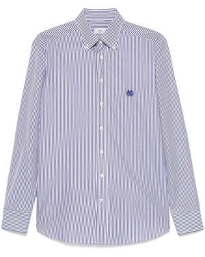Etro Shirt Roma Logo Bd - Purple