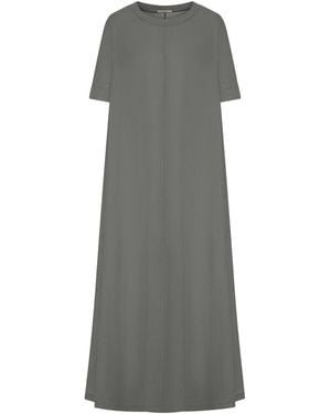 Transit Minimal Long Linen Dress - Grey